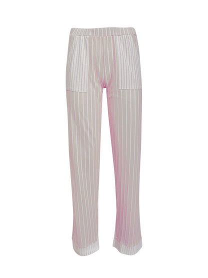 Long Sleeve Cotton Striped Pajamas Set