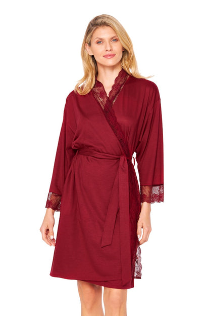 Woman is wearing New Romance Robe by Rosch front picture