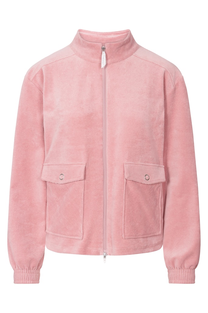 Front of the Be Happy Cotton Niki Jacket by Rosch, pants sold separately