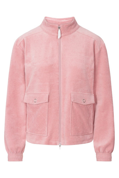 Front of the Be Happy Cotton Niki Jacket by Rosch, pants sold separately