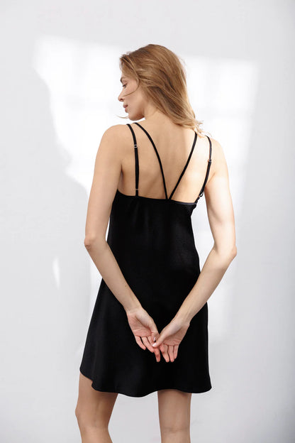 Bubble Silk Slip Dress