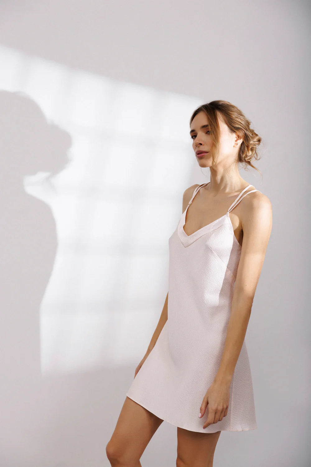 Bubble Silk Slip Dress