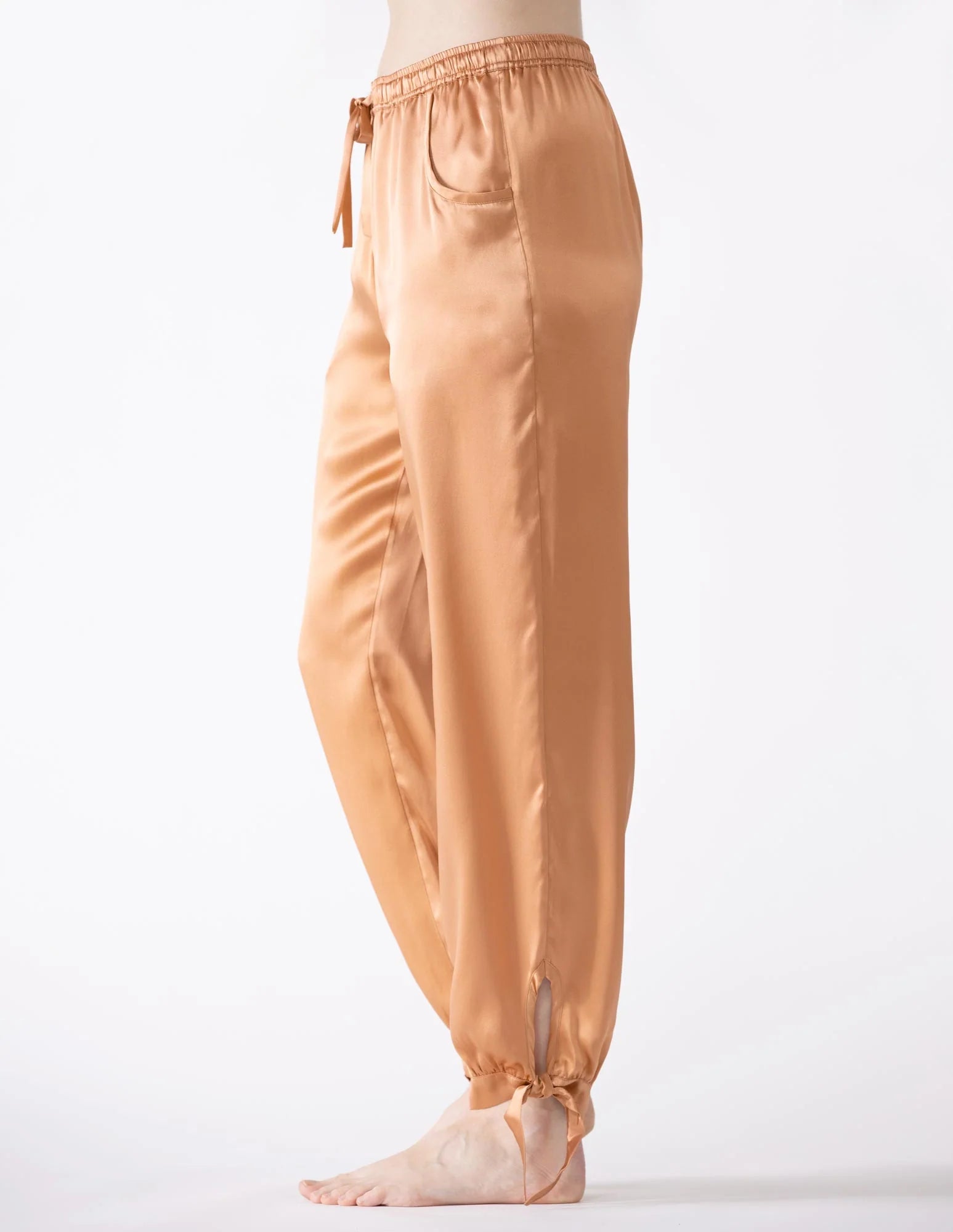 NK IMODE Sierra Ankle Tie Silk Joggers