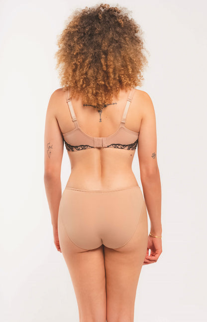 Luxuriously embroidered foulard bra by Louisa Bracq, Paris at DiModa Lingerie Toronto.