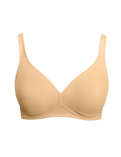 The Beauty line from SIéLEI of Italy presents an unlined and wire-free soft-cup bra characterized by its graceful design and smooth opaque, stretch microfiber fabric that provide comfort during any activity.