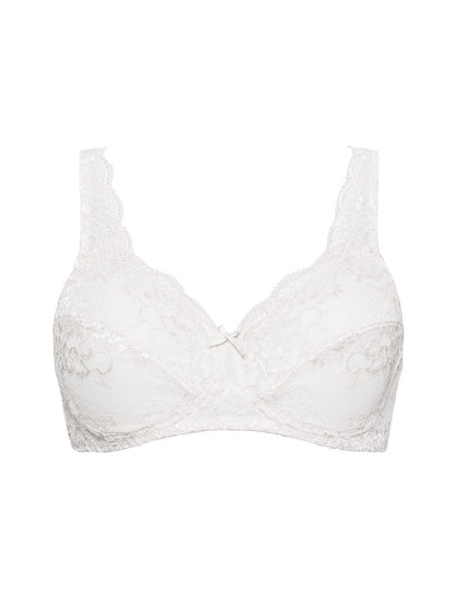 The Wonder Lace line of SIéLEI from Italy features an unpadded, wire-free, soft cup, lace bra. 