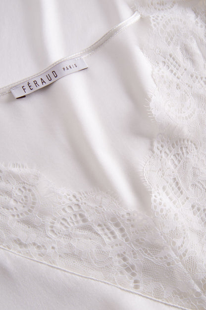 Luxurious two-piece pajamas set from the Organic Silk line by Féraud Paris at Di Moda Lingerie.