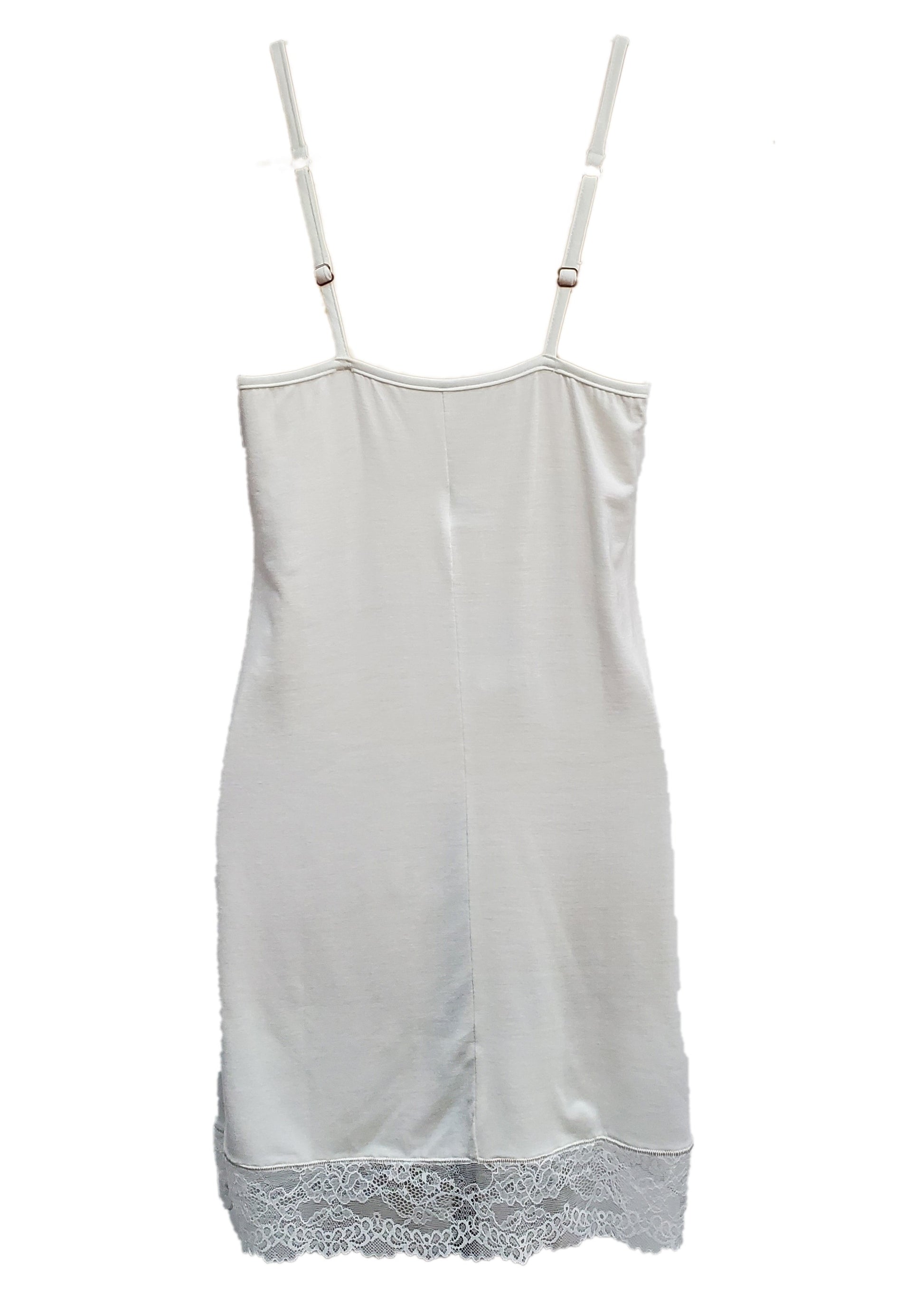 Spaghetti straps, lace cup slip by Andra Lingerie made in Italy at Di Moda Lingerie Toronto.