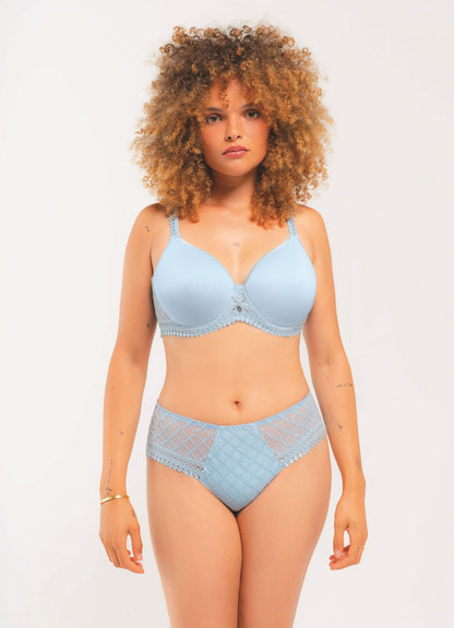 Elegant embroidery shorty from the Paco line by Louisa Bracq from France at Di Moda Lingerie Toronto.