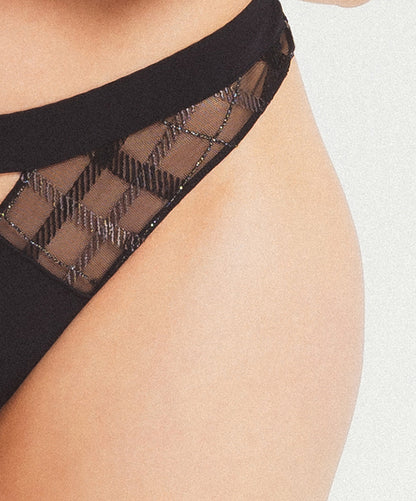 The Louisa Bracq thong from the Albanach line at Di Moda Lingerie Toronto.