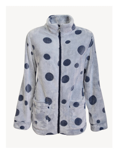 Long sleeve plush pajamas sweatshirt with bubble designed fabric by SIeLEI from Italy