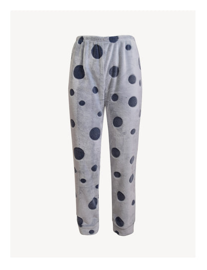 Long sleeve plush pajamas pants with bubble designed fabric by SIeLEI from Italy