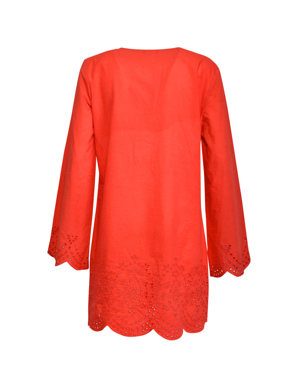 Woven Cotton Short Kaftan by Verdissima from Italy